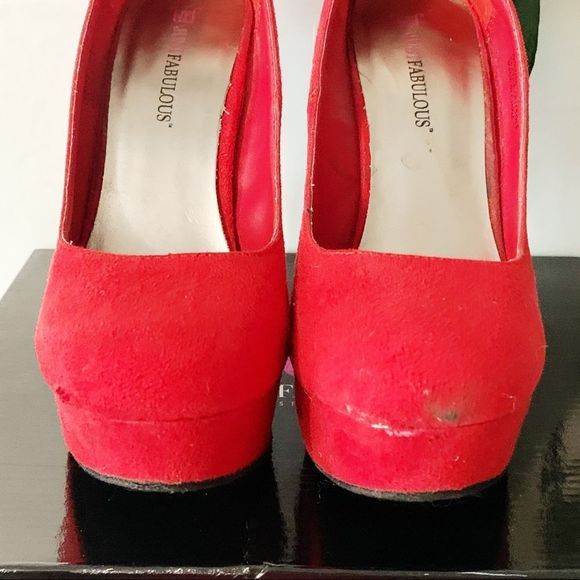 🔥 Mix & Match 2/$40 🔥 JustFab Red "Alex" Heel - Picture 9 of 11